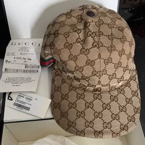 Brown Gucci Baseball Hat